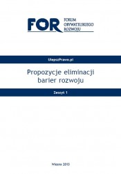 Propozycje eliminacji barier rozwoju