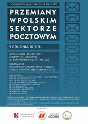 Patronat FOR: I Ogólnopolska Konferencja Naukowa Przemiany w polskim sektorze pocztowym