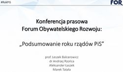 Podsumowanie roku rządów PiS
