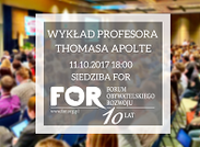 Zapraszamy na spotkanie z prof. Thomasem Apolte | 11.10.2017